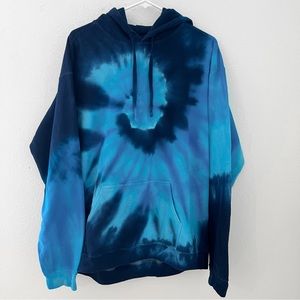 Urban Outfitters Blue Tie Dye Oversized Hoodie | Large